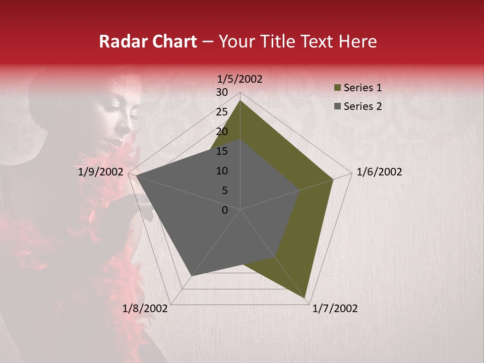 Flower Burlesque Wall PowerPoint Template