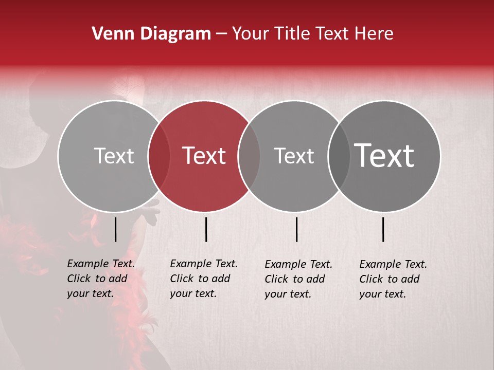 Flower Burlesque Wall PowerPoint Template