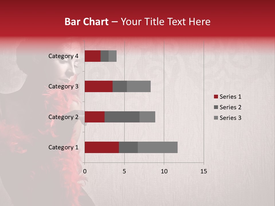 Flower Burlesque Wall PowerPoint Template