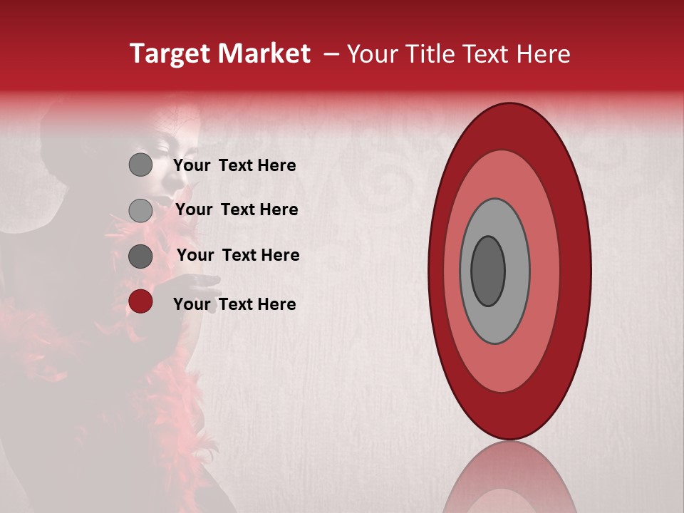 Flower Burlesque Wall PowerPoint Template