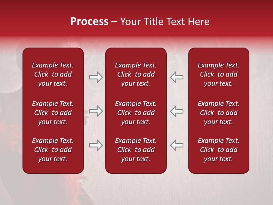 Flower Burlesque Wall PowerPoint Template