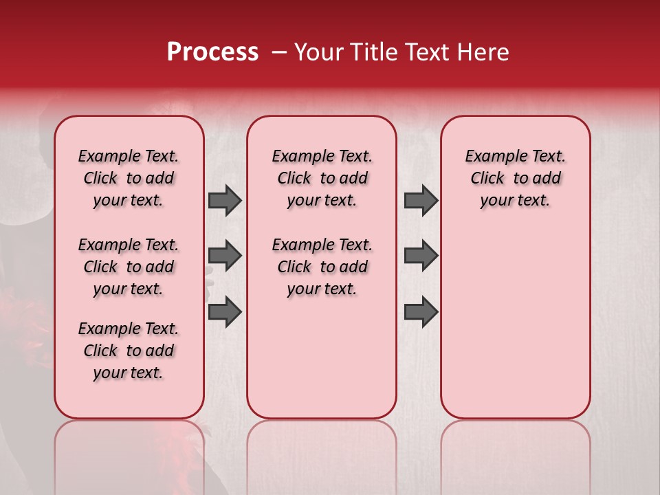 Flower Burlesque Wall PowerPoint Template