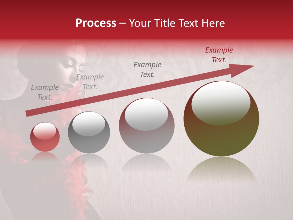 Flower Burlesque Wall PowerPoint Template