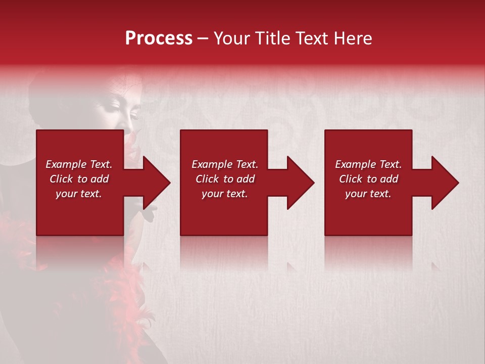 Flower Burlesque Wall PowerPoint Template