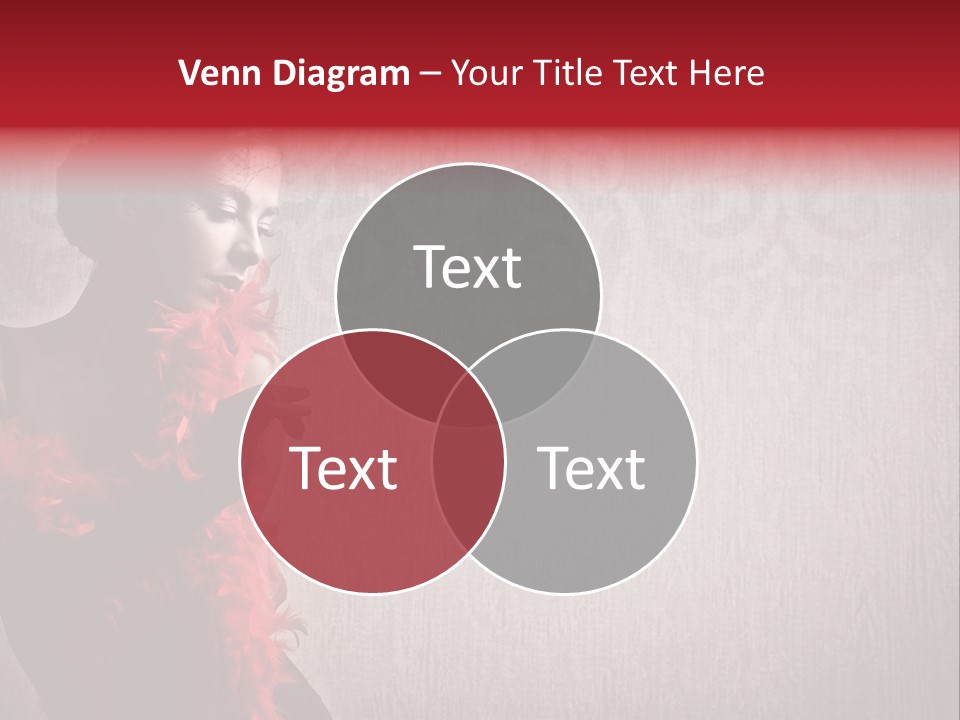 Flower Burlesque Wall PowerPoint Template