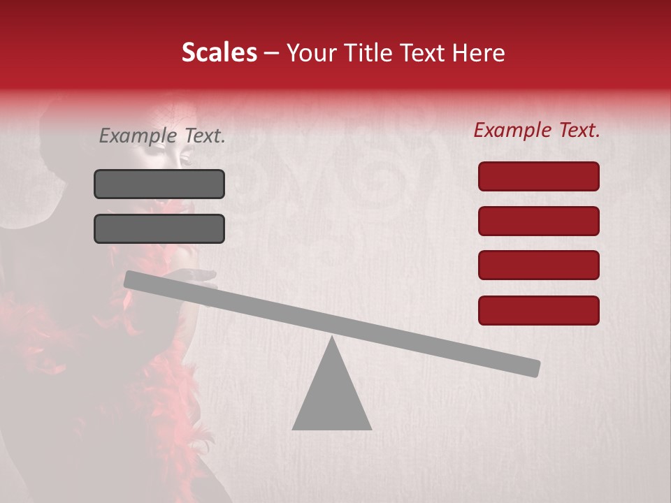 Flower Burlesque Wall PowerPoint Template