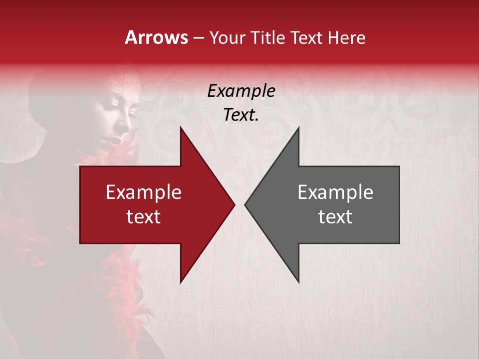 Flower Burlesque Wall PowerPoint Template