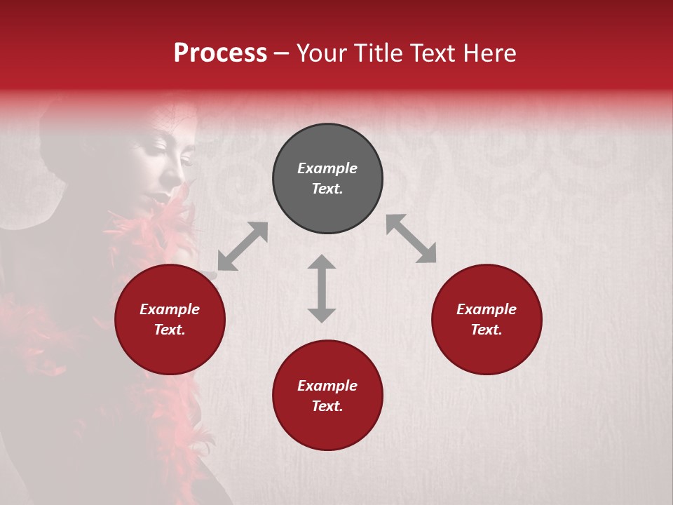 Flower Burlesque Wall PowerPoint Template