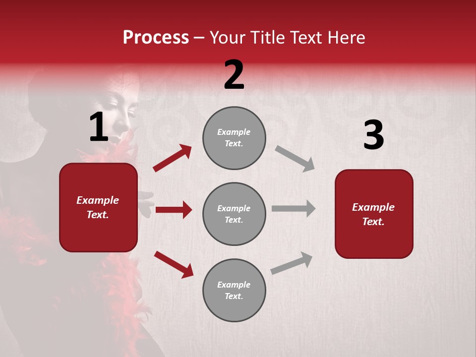 Flower Burlesque Wall PowerPoint Template