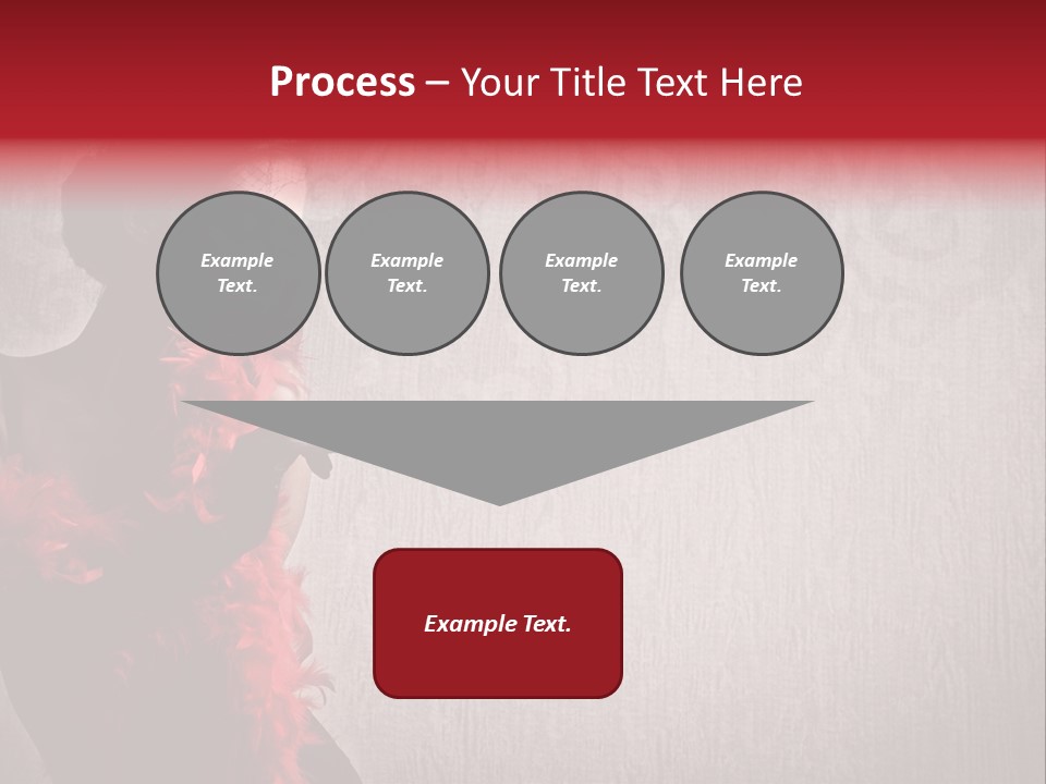 Flower Burlesque Wall PowerPoint Template