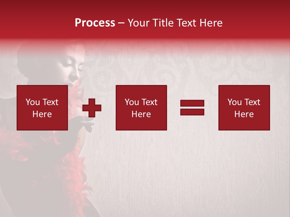 Flower Burlesque Wall PowerPoint Template