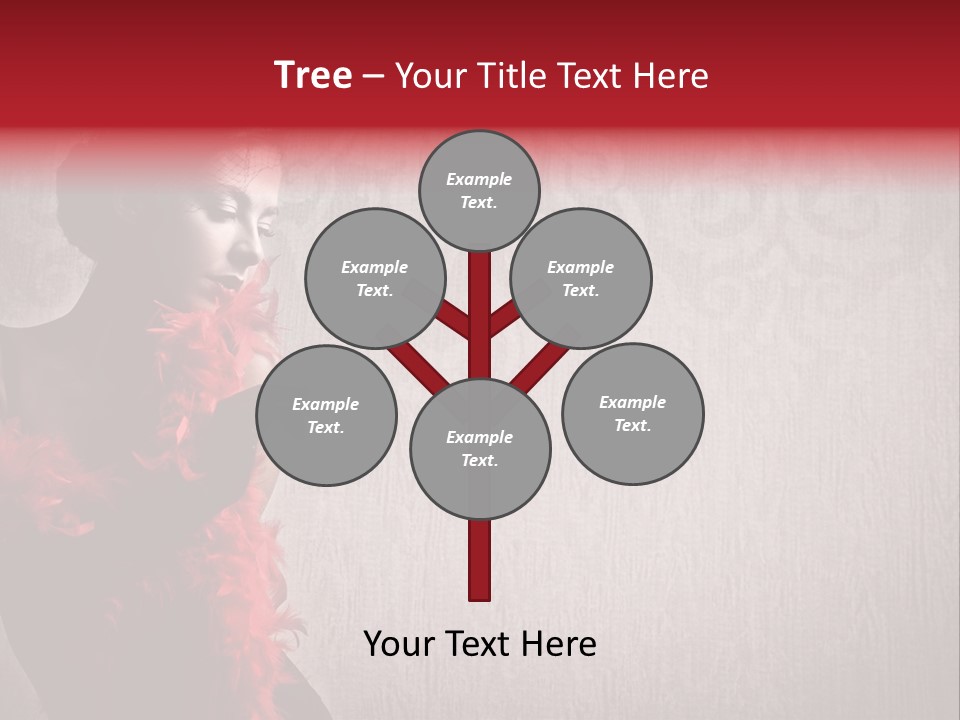 Flower Burlesque Wall PowerPoint Template