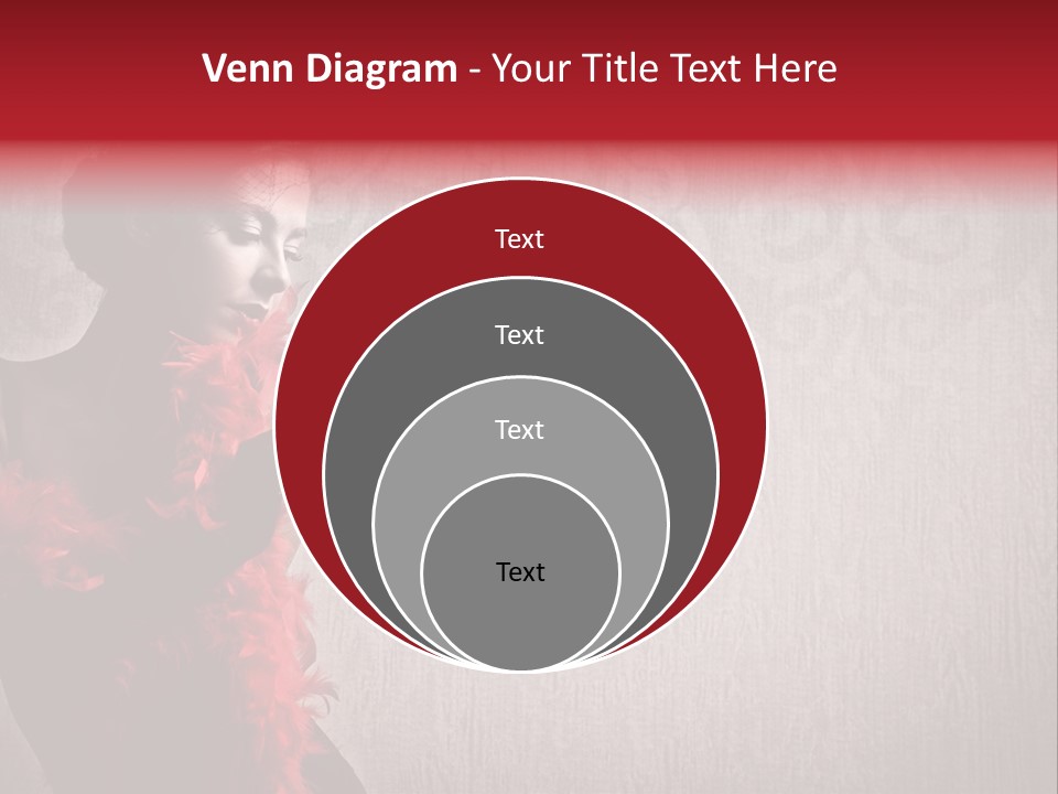 Flower Burlesque Wall PowerPoint Template