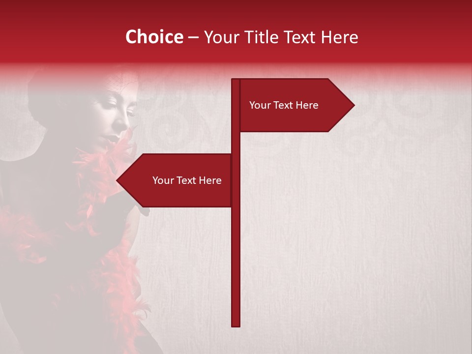 Flower Burlesque Wall PowerPoint Template