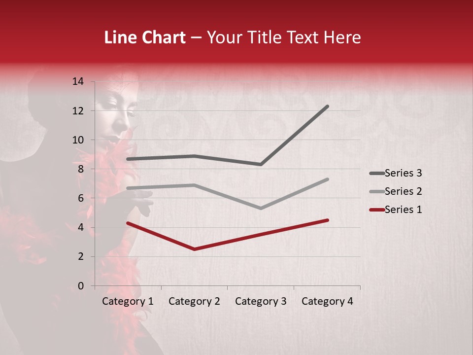 Flower Burlesque Wall PowerPoint Template