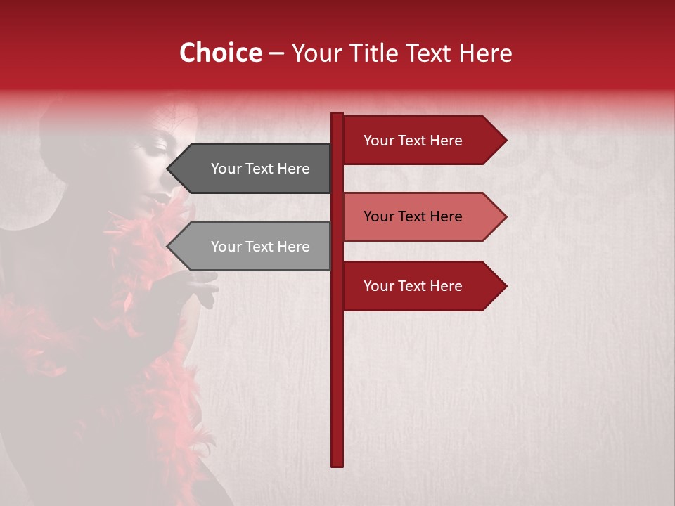 Flower Burlesque Wall PowerPoint Template