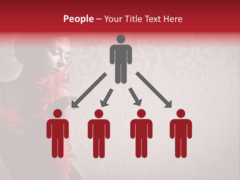 Flower Burlesque Wall PowerPoint Template