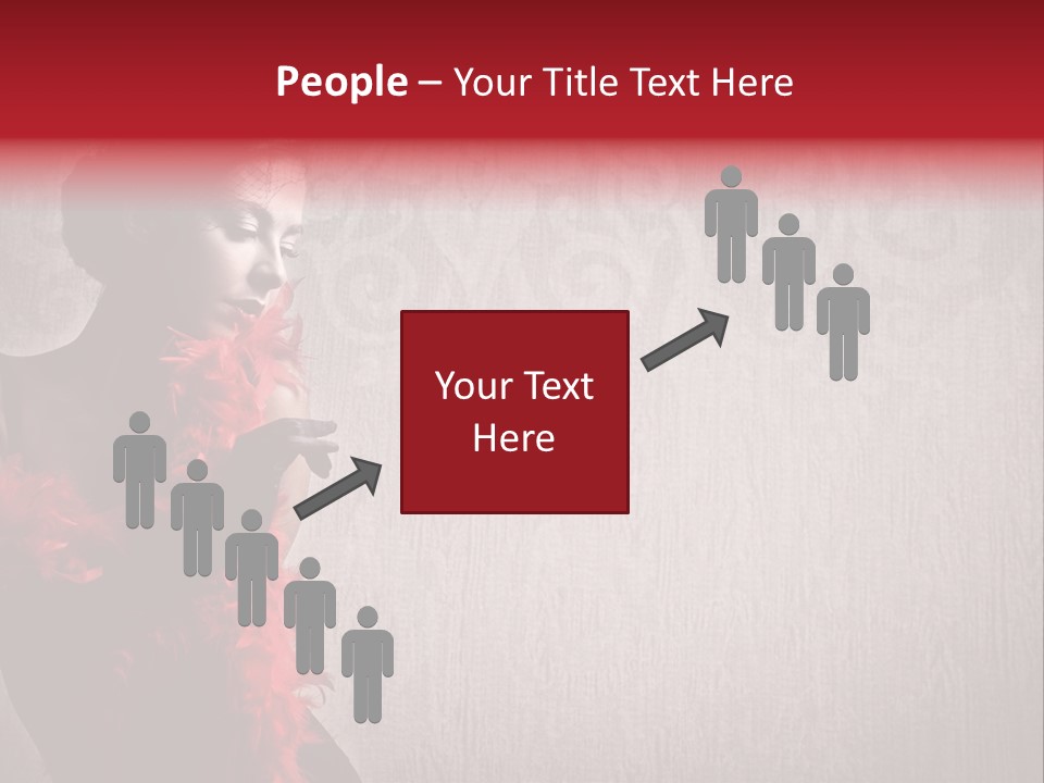 Flower Burlesque Wall PowerPoint Template