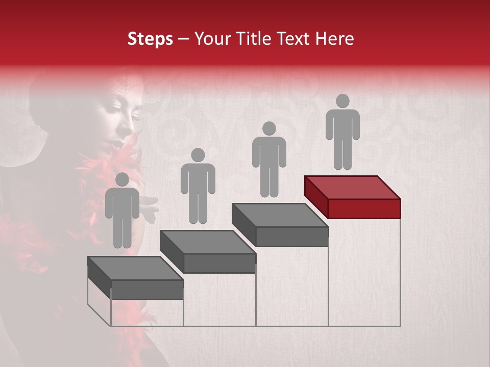 Flower Burlesque Wall PowerPoint Template