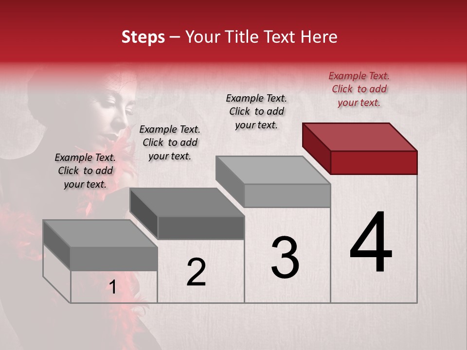 Flower Burlesque Wall PowerPoint Template
