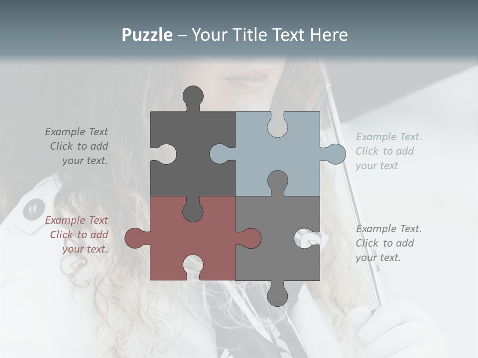 Rain Umbrella Face PowerPoint Template