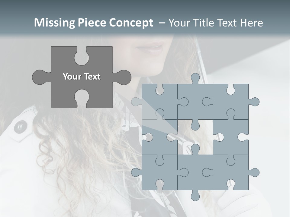 Rain Umbrella Face PowerPoint Template