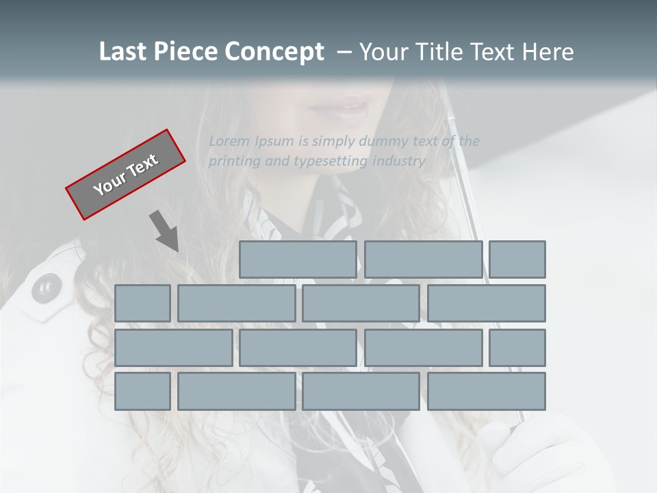 Rain Umbrella Face PowerPoint Template