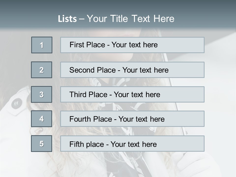 Rain Umbrella Face PowerPoint Template