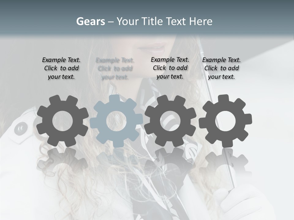 Rain Umbrella Face PowerPoint Template