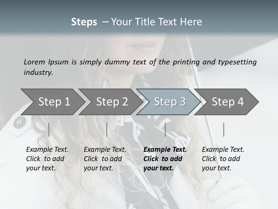 Rain Umbrella Face PowerPoint Template