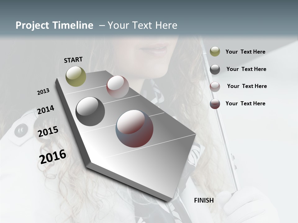 Rain Umbrella Face PowerPoint Template