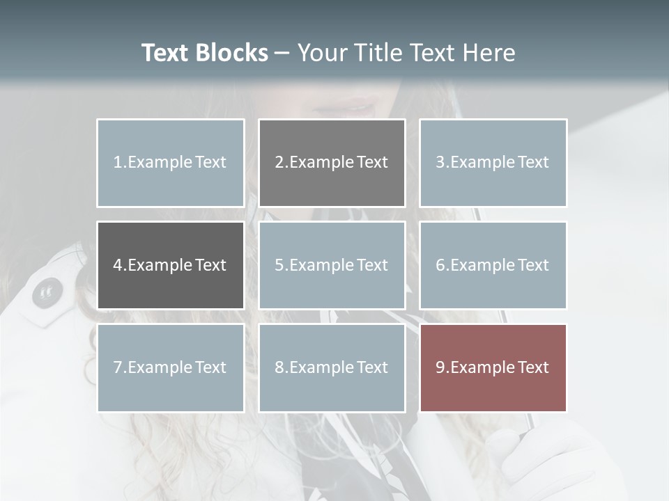 Rain Umbrella Face PowerPoint Template