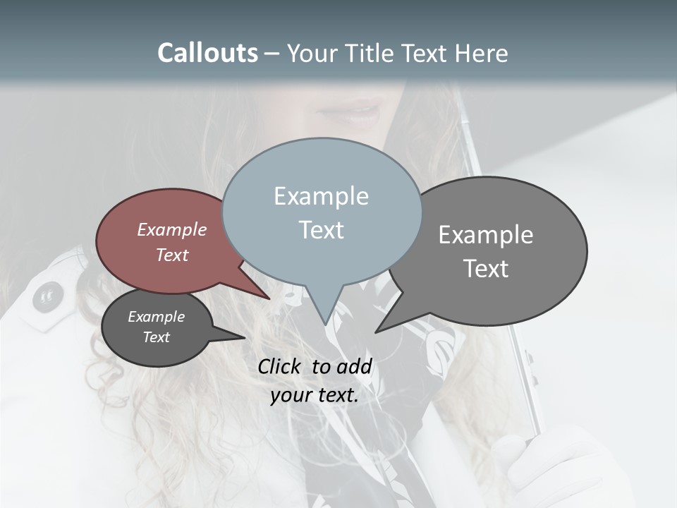 Rain Umbrella Face PowerPoint Template