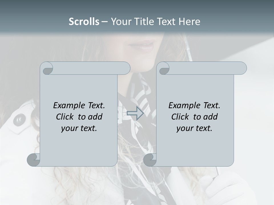 Rain Umbrella Face PowerPoint Template