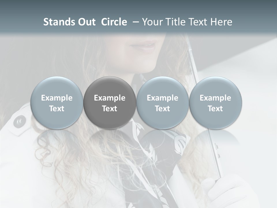 Rain Umbrella Face PowerPoint Template