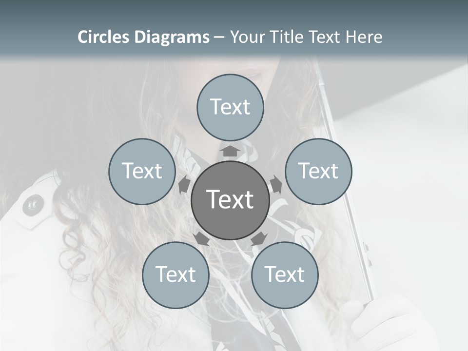 Rain Umbrella Face PowerPoint Template