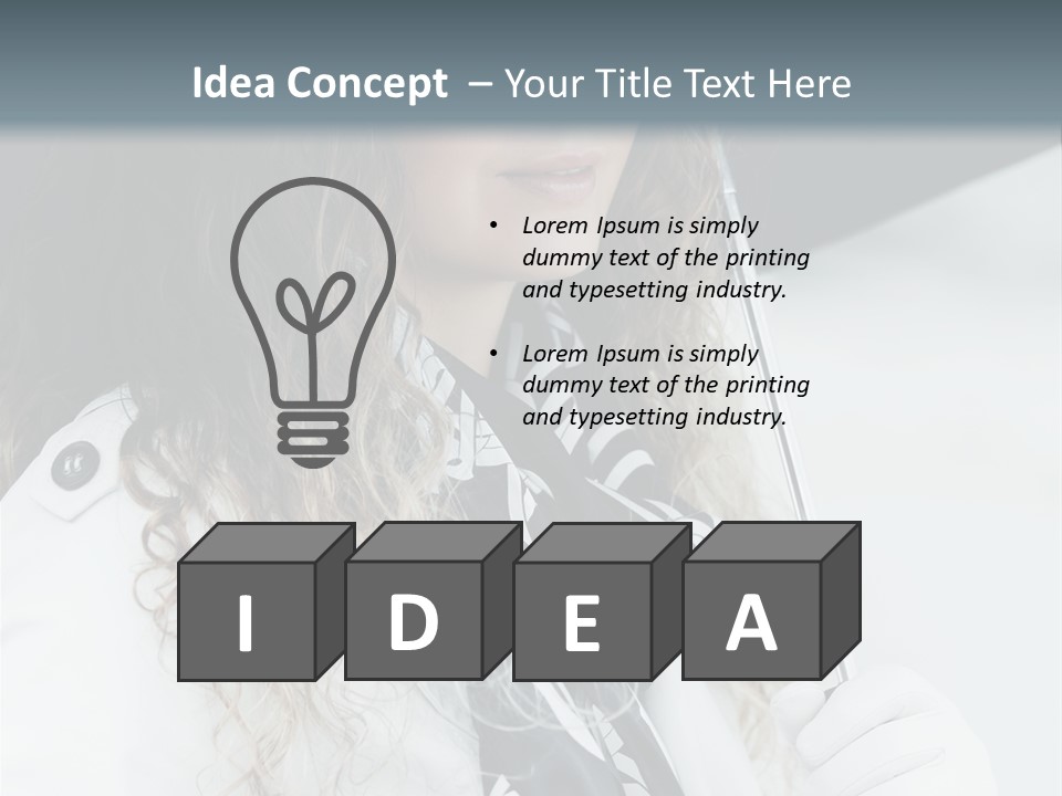 Rain Umbrella Face PowerPoint Template