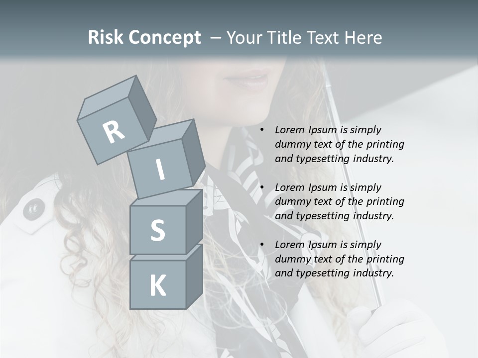 Rain Umbrella Face PowerPoint Template