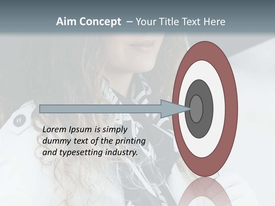 Rain Umbrella Face PowerPoint Template