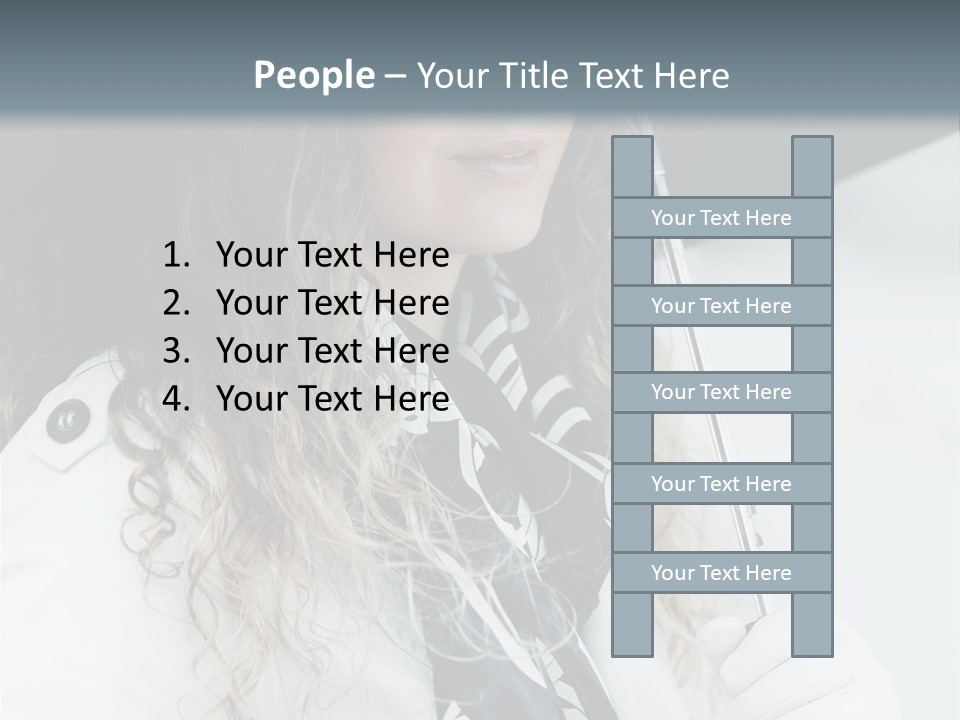 Rain Umbrella Face PowerPoint Template