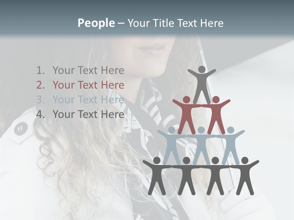 Rain Umbrella Face PowerPoint Template