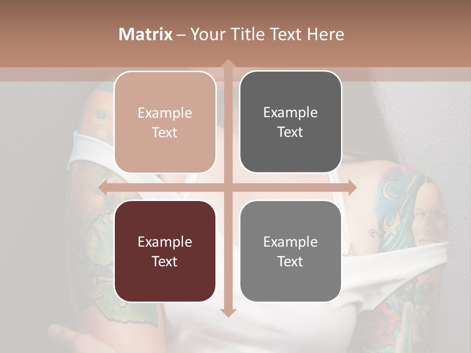 Tribal Attractive Caucasian PowerPoint Template