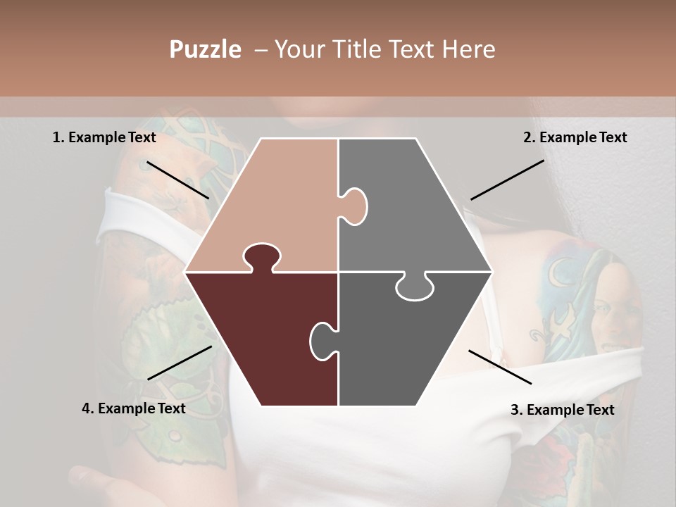 Tribal Attractive Caucasian PowerPoint Template
