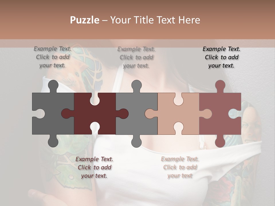 Tribal Attractive Caucasian PowerPoint Template