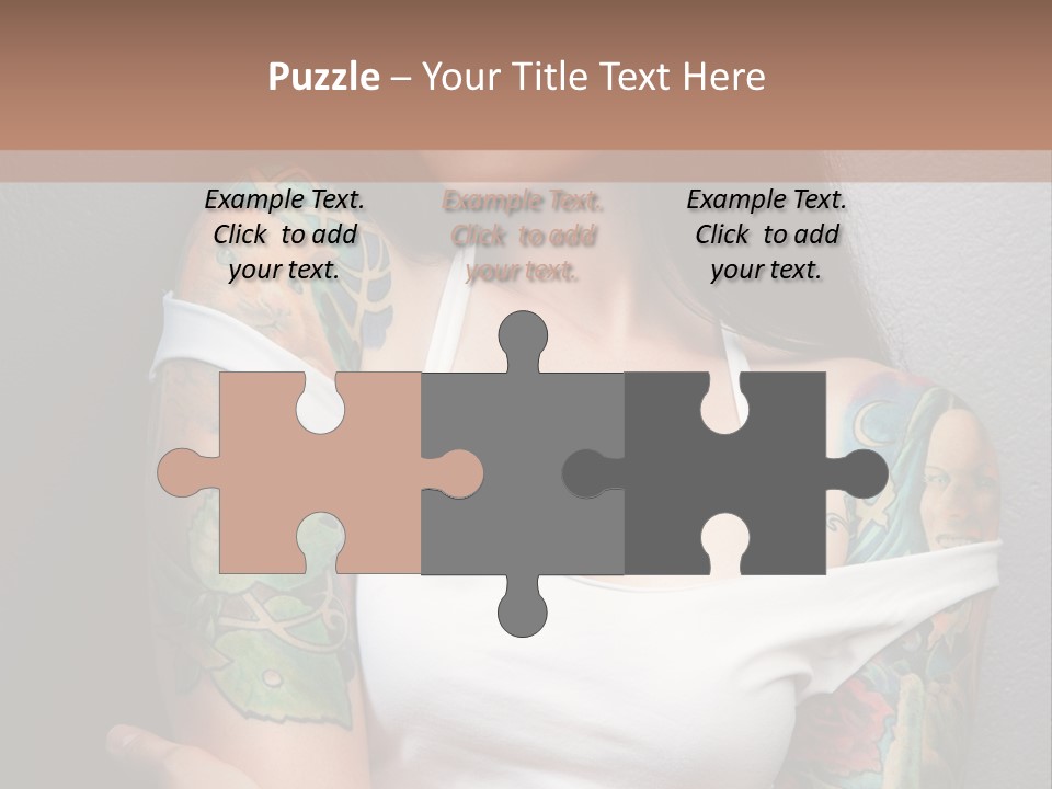 Tribal Attractive Caucasian PowerPoint Template
