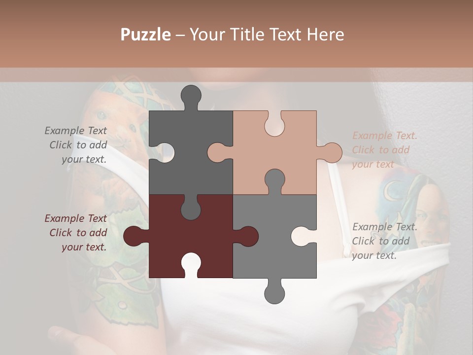 Tribal Attractive Caucasian PowerPoint Template