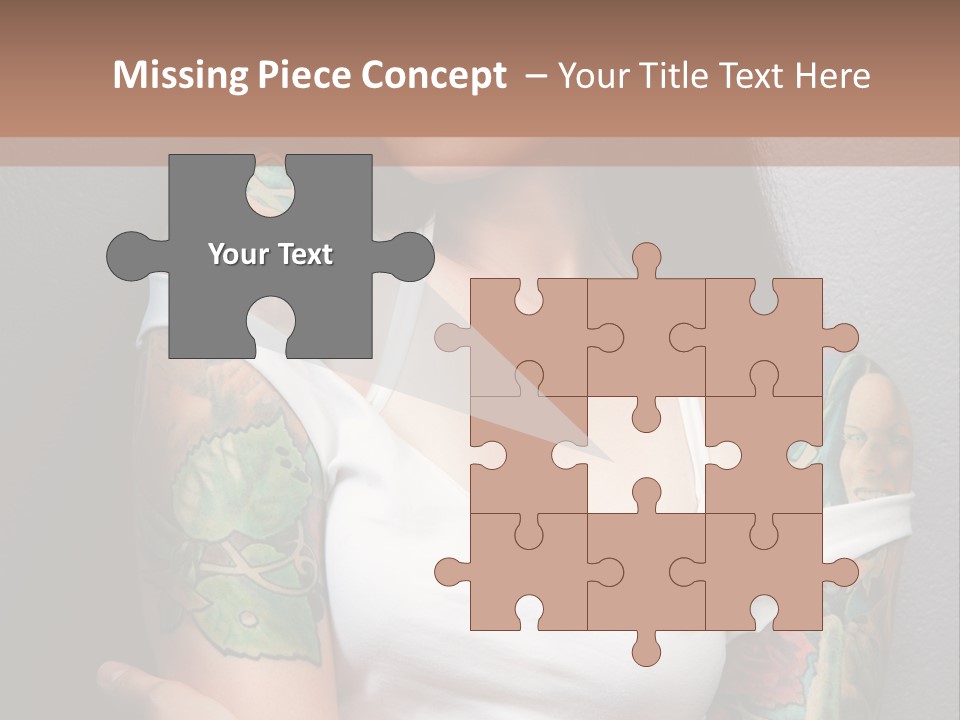 Tribal Attractive Caucasian PowerPoint Template