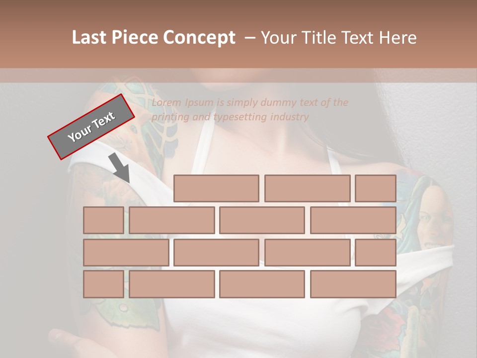 Tribal Attractive Caucasian PowerPoint Template