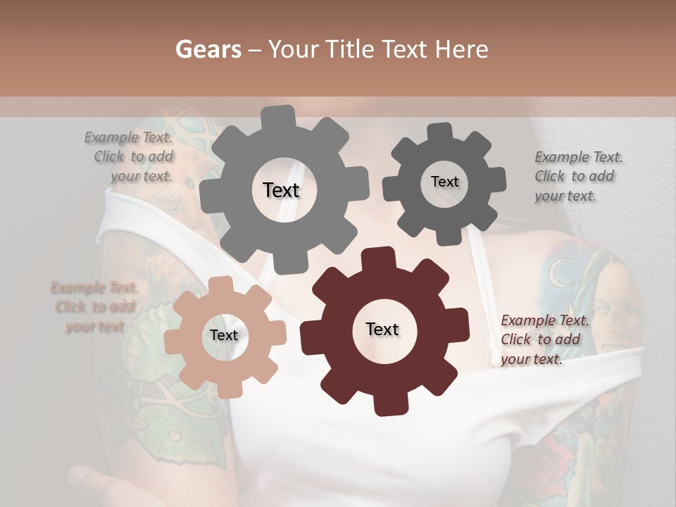 Tribal Attractive Caucasian PowerPoint Template