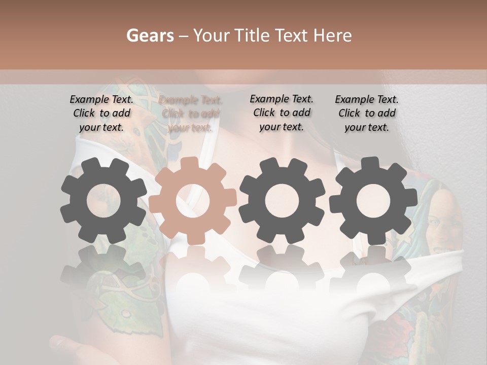 Tribal Attractive Caucasian PowerPoint Template